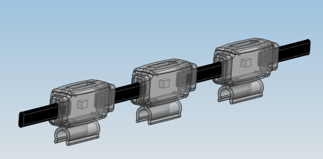 RGB Pebble Light с клипсой